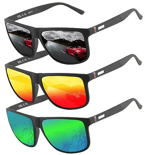 Perfectmiaoxuan Polarisierte Sonnenbrille Herren/Damen ; Vintage/Klassisch/Elegant Brillengestell; HD-Pilotobjektive; Golf/Fahren/Angeln/Reisebrille/Outdoor-Sportarten Mode Sonnenbrille