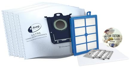 AEG TOTAL CARE KIT Staubsaugerbeutel + Filter (für AEG VX9 Bodenstaubsauger, 5 L Vvolumen, Lieferumfang: 4x GR201S Staubbeutel, 4x s-fresh Gratisduft, 1x Motorfilter, 1x Allergy Plus Filter)