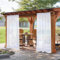 DEARTOWN Lot de 4 voilages d'extérieur imperméables pour terrasse, intérieur/extérieur avec passe-tringle pour pergola, porche, cabane et tonnelle - 132 x 213 cm