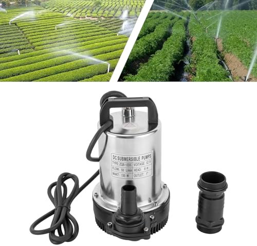 6000L/h Springbrunnenpumpe YUNRUX 12v Wasserpumpe 9m Förderhöhe Teichpumpe Wasserspielpumpe Gartenpumpe Tauchpumpe Zierbrunnen Aquarienpumpe UmwäLzpumpe Fischzucht Pumpe Für Teich Brunnen 180w