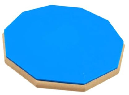 perfeclan Übungs-Drum-Pad, Drum-Rauschunterdrückungs-Pad, Übungs-Pads für Anfänger, 12-Zoll-Zubehör-Snare-Pad, Schlagzeug-Übung für Anfänger, Blau