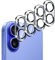 ivoler Camera Lens Protector for iPhone 16 / iPhone 16 Plus - 4 pack HD Clear Anti-Scratch Lens Tempered Glass