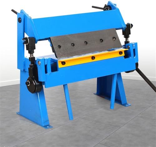 HOARLICN Manuell Blechbiegemaschine, 305mm Abkantbank Handkantbank 0-135° Abkantbank Biegemaschine Schwenkbiegemaschine Stahl Biegegerät Walze Handkantbank, Blau