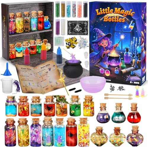 UCAMP DIY Kreative Geschenk für Kinder,Zaubertrank Bastelset,Zauberer Zaubertrank Flaschen,Handwerk Spielzeug,Weihnachts Geschenke Kinder,Bastelset Kinder Ab 6 Jahre
