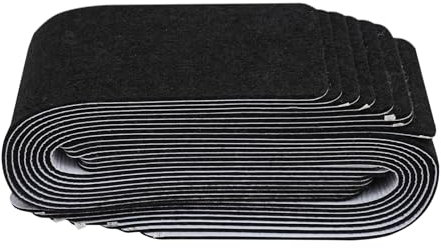 WEIGR 15 Stück Stufenmatten Treppenstufen Matten Selbstklebend Treppenteppich, 76x20cm Antirutsch Stufenteppich, für Kinder, Senioren und Haustiere Hunde (Schwarz)