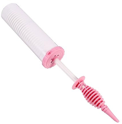 SHOWERORO 1pc Inflator Portable Car Air Pump Balloon Blower Pump Manual Balloon Pump Party Balloon Pump Air Pump Balloon Manual Pump Hand Car Accessories for Kit Pink Plastic