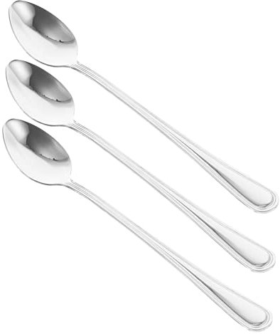 OKUMEYR Kaffeelöffel Besteck Kaffeelöffel Wmf 3er Set Edelstahl Kaffeelöffel Mit Langem Griff Perfekt Zum Rühren Von Kaffee Und Eiscreme Hochwertige Langlebige Kaffeelöffel Für Desserts Und Getränke