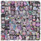 100 PCS Gothic Stickers Black and Purple Graffiti Stickers Waterproof Vinyl Stickers Goth Stickers Horror Thriller Stickers for Water Bottle Skateboard Laptop Guitar Teenager Personality Stickers