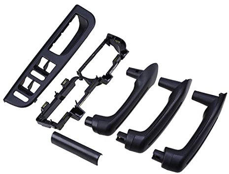 DZSHONGXINSM Türgriffe Innentüren 6 Stück Innentür Haltegriff Abdeckung Schwarz Halterung Blende Verkleidung Für VW Für Golf IV 4 GTI/R32/Variante Linkes Seitenteil