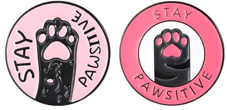 WLLHYF 2 Stück Anstecknadel Niedliche Neuartige Broschen Anstecknadeln Tier Dekoratives Abzeichen für Jacken, Hüte, Rucksäcke, Taschen, Passend für Männer, Frauen (C-Katze)