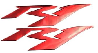 XNASU Personalizzato per Yamaha YZF R1 YZFR1 YZF1000 R1 2000-2007 2008 2015 3D Logo Adesivo Badge Emblem Decal Racing(Red)