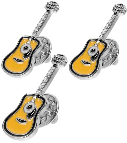 Holibanna 3stücke Retro Gitarren Anstecknadeln Punk Broschen Modisch Langlebig Stylisch Geschenk Für Damen Und Herren Geeignet Für Kleidung Und Taschen
