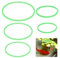 Lnngub 5 Pcs Floating Plant Corral,Aquarium Floating Plant Barrier Foam Ring Fish Feeding Ring for Fish Tank Aquarium,Green