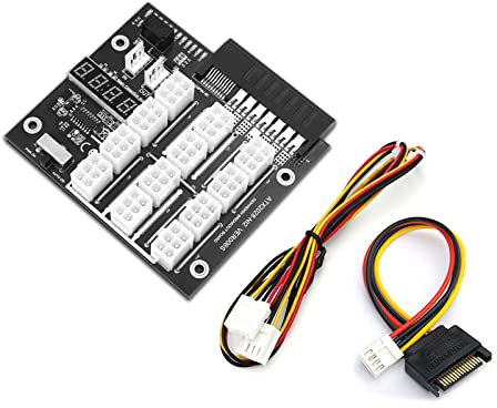 GAOFESA ETH BTC Mining Netzteil Adapter Konverter Board 12V GPU Board für Grafikkarte Power Mining