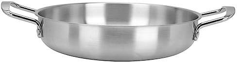 CHICAMPERA 1Pc Stainless Steel Mixed Rice Pot with Two Handles Korean Ramen Soup Pot for Induction Cooking Lightweight Design for Home Outdoor Use Housewarming