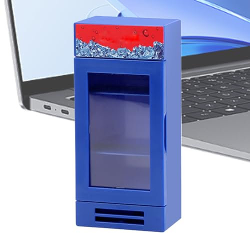 Toy Refrigerator for Kids,Pretend Play Refrigerator - Desk Ornament Cola Vending Machine Toy for Birthday Boys Girls Daycare Indoor Camping Travel Hobbyists Holidays Collectors Classroom