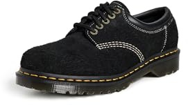Dr. Martens Women's Black Long Napped Suede Low Boots, Black, 13 Women/12 Men