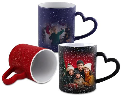 Personalized Color Changing Mug with Photo and Name – Magic Heat Sensitive Coffee Mug, Customizable Ceramic Coffee Cup,Perfect Present for Adults, Custom Photo Mug