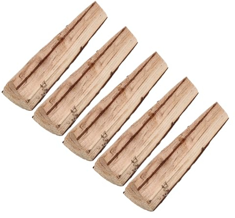 DEARMAMY 5pcs Decorative Wooden Logs for Fireplace and Garden Decoration Birch Tree Logs Pack for Indoor Outdoor DIY Crafts and Planter