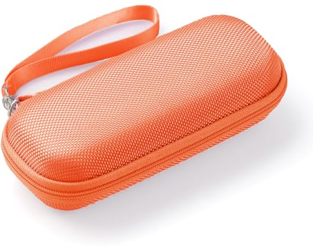 AGPTEK Tragetasche, Reise Tasche Case Hülle Etui, Eva Reißverschluss Case | für Diktiergerät, 2.4 Zoll MP3 Player, USB Stick, Earphones JBL Tune 110, Sandisk SD Karte, U-Disk, Orange