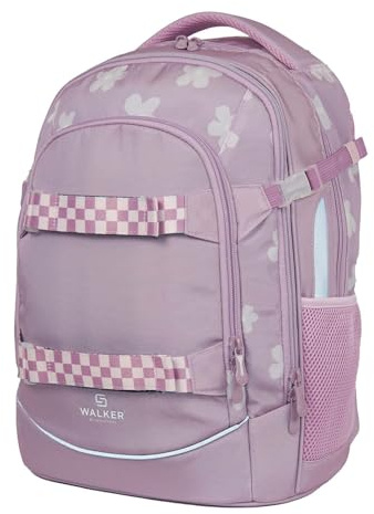 Walker school backpack with laptop compartment Fame Backpack 28L Powder lilac