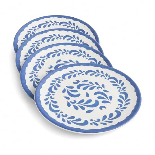 Ceracor Ceramicas Plato llano de melamina pack de 4, platos de 30 cm para mesa diaria, comedor, terraza y presentación