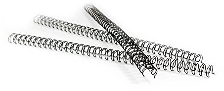 Pavo Premium Drahtbinderücken A4, 12.7 mm, 3:1 Teilung, 100-er Pack, 81-100 Blatt, schwarz