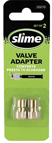 Slime 20270 Presta-auf-Schrader-Ventiladapter, 2 Stück