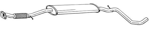 Bosal 287-161 Mittelschalldämpfer