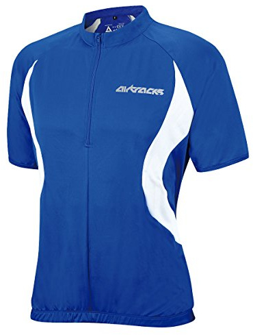 Airtracks Herren Fahrradtrikot Kurzarm Team - Radtrikot - Jersey - Fahrradshirt Kurzarm - Radshirt - Bikeshirt MTB - Atmungsaktiv - UV Schutz - Schnelltrocknend - Reißverschluss - Reflektoren