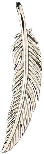 Traumfänger TF03LSS Damen Anhänger Feder Groß Edelstahl silber