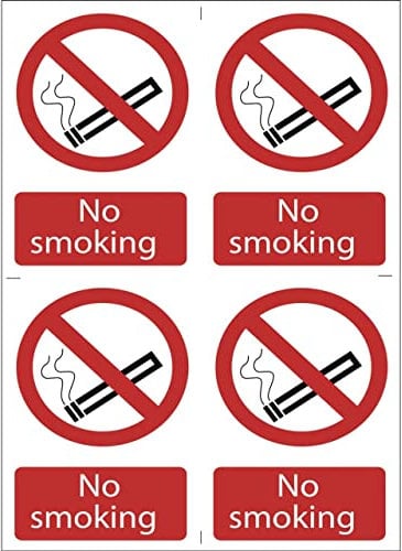 Draper 72166 No Smoking Prohibition Sign
