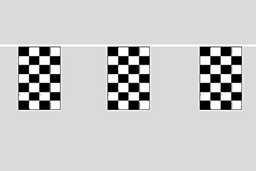 U24 Flaggenkette Motorsport Zielflagge 6,20 m Fahne Flagge Fahnenkette