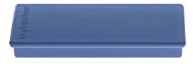 magnetoplan Premium Discofix Rechteckmagnete | 10 Stück, Dunkelblau | Farbige Magnete für Magnettafeln, Kühlschrank | Whiteboard Magnete | Leicht abnehmbar | BxH 55x22mm | Haftkraft: 1,3 kg
