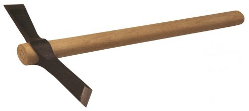 Martellina 'Malepeggio' Testa In Acciaio Temprato. Manico Legno Verniciato.