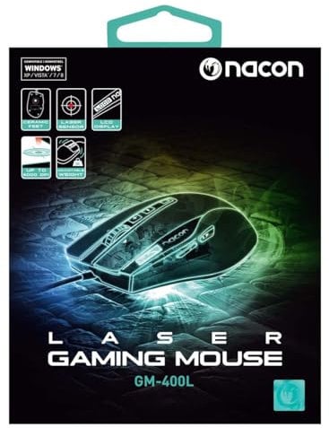 BigBen NA331776 GM-400L Mouse con Laser, Nero