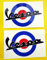 screenprint Vespa Roller MoD Ziel Stil Union Jack Flagge Roundel Sticker Aufkleber 200mm breit
