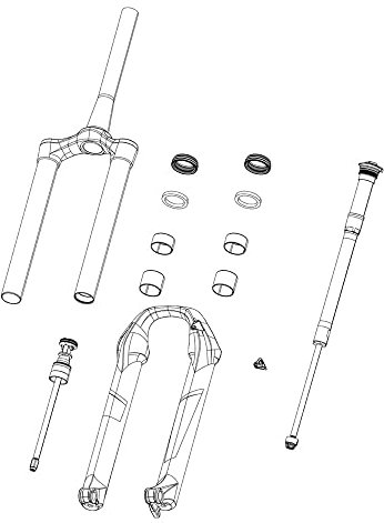 RockShox Unisex – Erwachsene Verschlusskappe-03059367 Verschlusskappe, Schwarz, Einheitsgröße