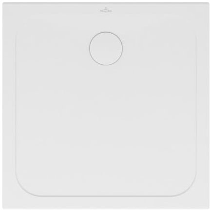 Receveur de Douche céramique carré Villeroy & Boch Lifetime Plus 6223B3 800x800x35mm, Blanc, Coloris: Blanc Alpin Antidérapant - 6223B301