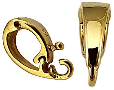 Schlaufe Gold 333 Anhängerschlaufe zum klappen 9,5 mm Gelbgold Neu Unisex
