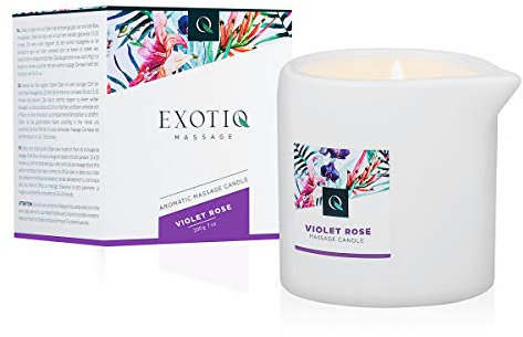 Exotiq Massage Kerze Violet Rose - Für eine sinnliche Massage - 200g