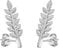 Philip Jones Silver Plated Leaf Earrings