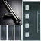 Avocet 32mm Quality T Bar Door Pull Bar Handle Cranked 304 Stainless Steel with fixings (550mm Back to Back (75mm Bolt))