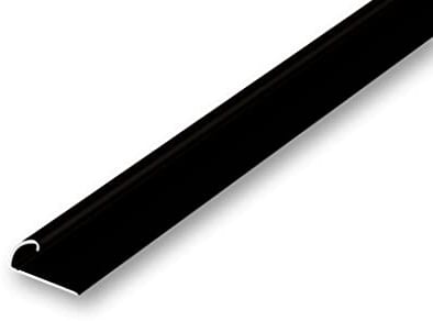 (10,69EUR/m) Teppichklemmprofil schwarz 1700 mm zum Schrauben Kantenschutz Profil Abschlussprofil Randschutzprofil