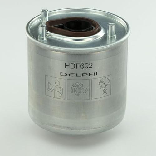 DELPHI HDF692 Kraftstofffilter Line Filter Kompatibel mit FORD Fiesta Mk6 Schrägheck JA8, JR8 1677518 1780195 31321475