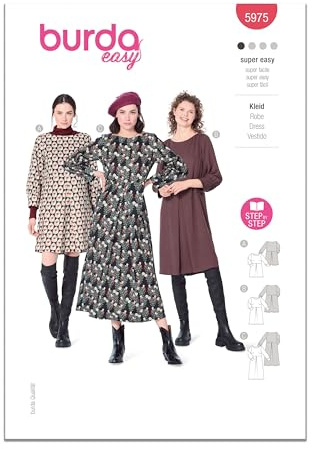 Burda Style Sewing Pattern B5975 Misses’ Dress