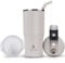 Ideus Tumbler with Lid and Straw | 18 oz Travel Tumbler | Double Wall Stainless Steel Insulated Coffee Tumbler | Perfect for Hot or Iced Coffee | Gifts for Girls Women Men | Cream White