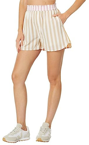 Madewell Bailey Paperbag Boxershorts, Knisterpopeline mit Tasche (H/U), Ocker Fresco, Mittel
