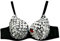 Dislsokrhov Damen Bustier V Ausschnitt Glitzer Korsett Sexyjazz-Lead-Tänzerin Pole Dance Bikini-BH mit Strasssteinen Zumba Kleidung Damen Punk Elastisch Verstellbarer BH A2-Schwarz,S