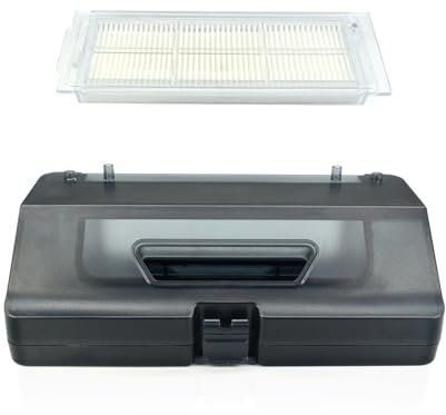 Filtro de caja de polvo para tanque de agua Viomi, dos en uno, filtro de caja de recogida para robot aspirador VIOMI V2 V2 PRO V3 (negro)
